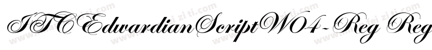 ITCEdwardianScriptW04-Reg Regular字体转换